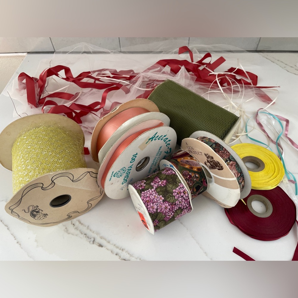 Vintage Ribbon Bundle 10 Items